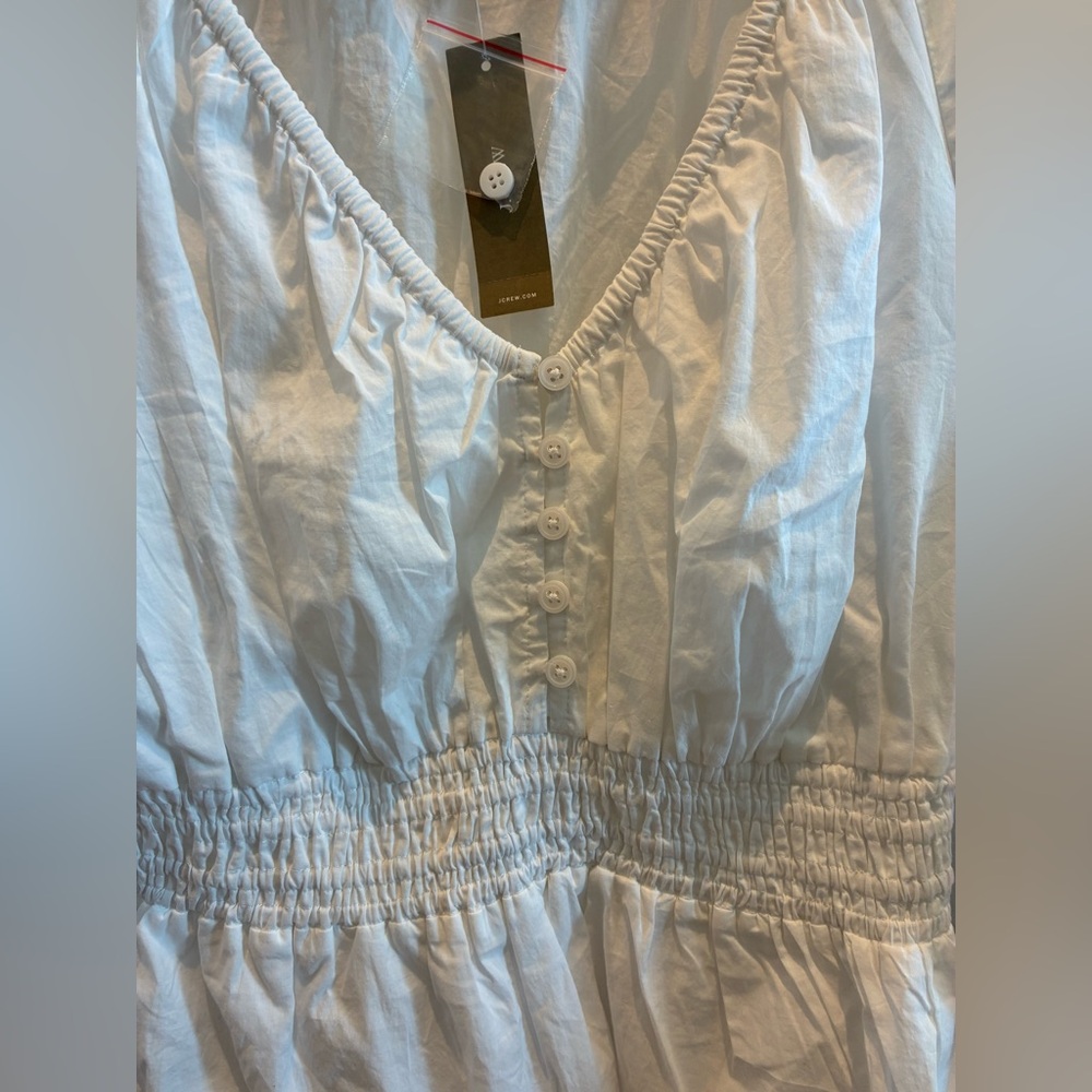 J. Crew NWT Women's White Top size medium - Picture 4 of 6